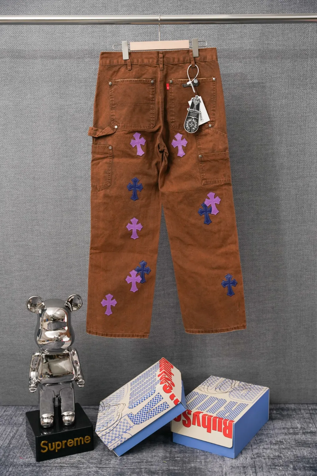 ：S 046 & Chrome Hearts Same Style ：Brown Size：28 30 32 34 （S-XL)